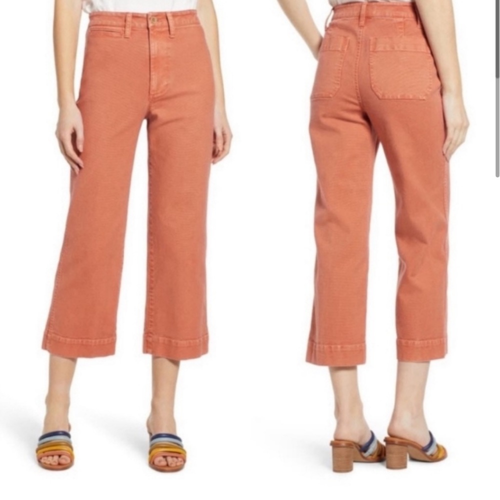 Madewell high waist Cropped Wide Leg Pants 28T